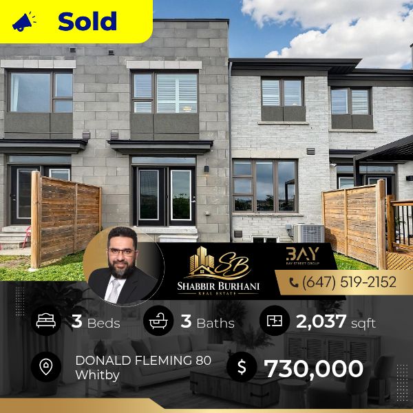 This at DONALD FLEMING 80 Whitby has just been sold